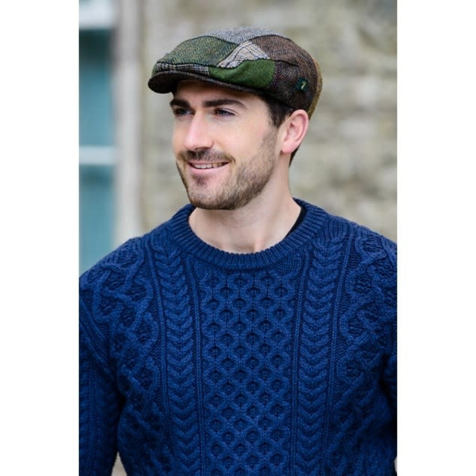 Mucros Weavers Hat: Touring Cap Patch Brown