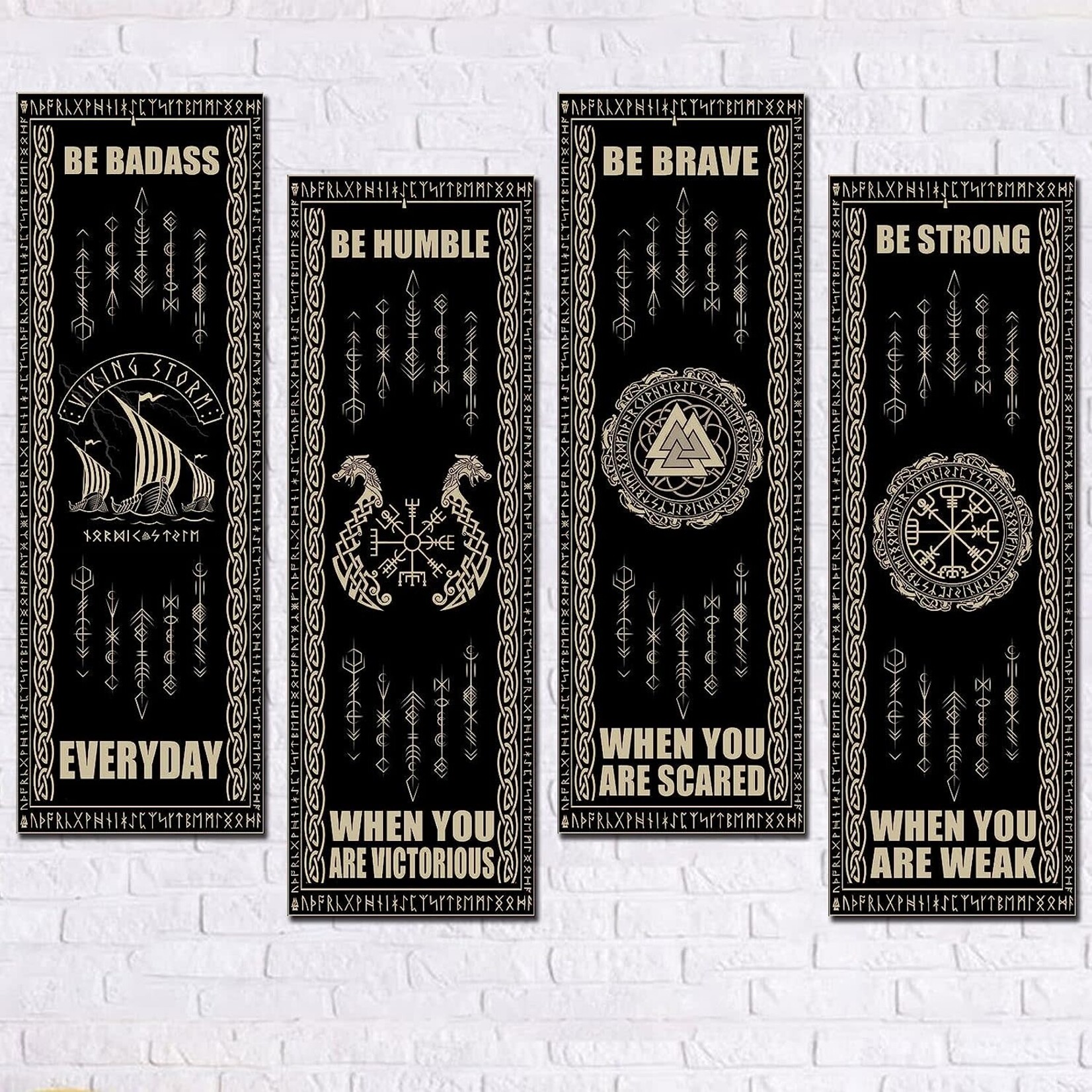 Banner: Celtic/Nordic Rune, Wood (12"x4")