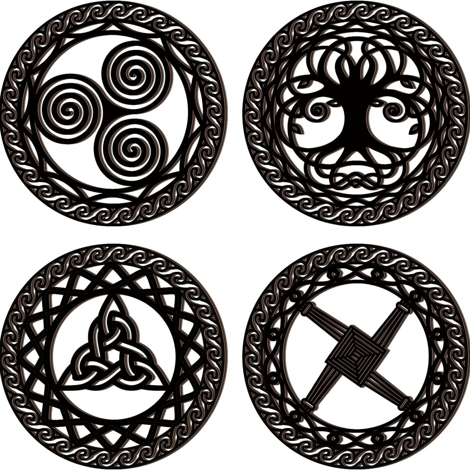 Decor: Celtic Symbols, Wood