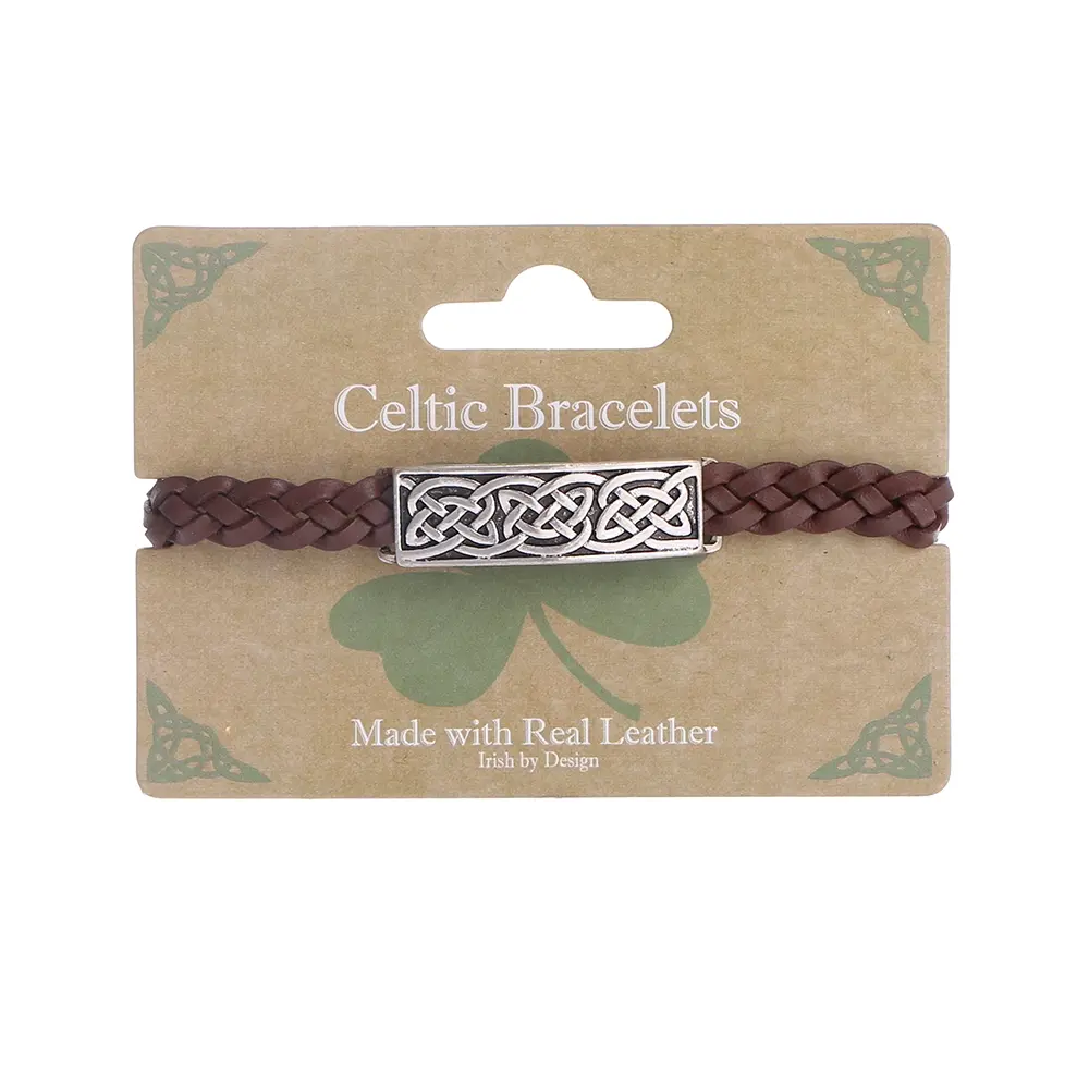 Celtic Ore Crafts Bracelet: Leather Brown