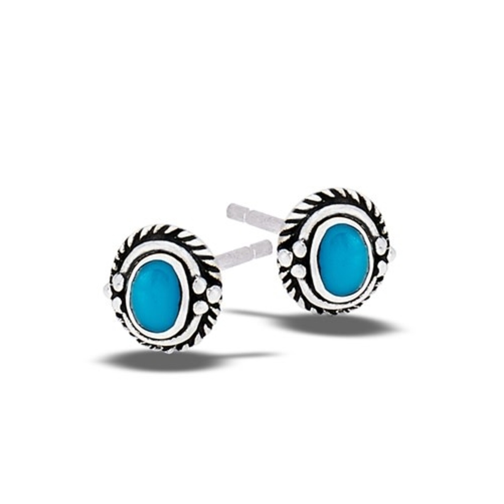Earring: SS Braided Turquoise