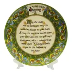 Clara Plate: An Old Irish Bless, 8"
