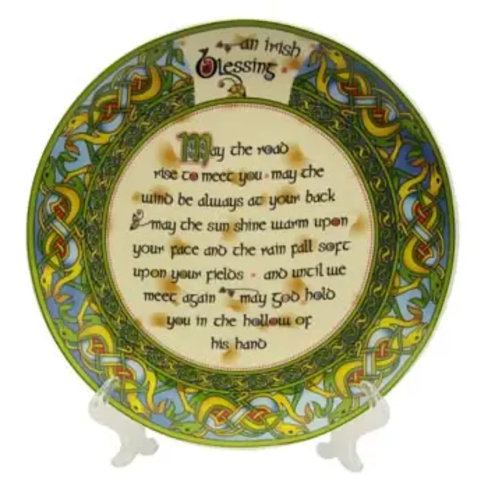 Clara Plate: An Old Irish Bless, 8"