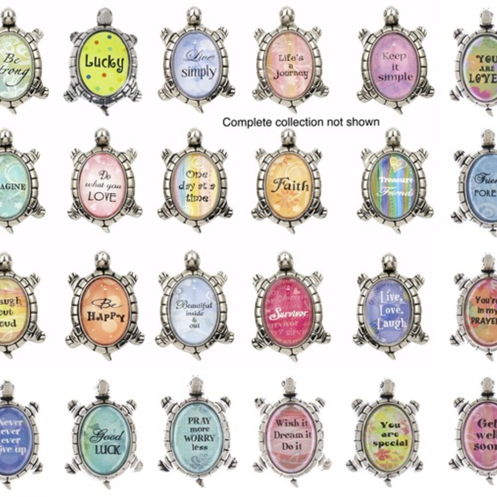 Charm: Lucky Turtle Figurines (sayings)