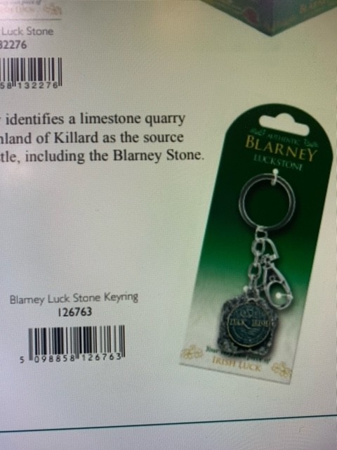 Keyring: Blarney Luck Stone