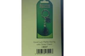 Keyring: Good Luck Marble