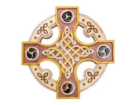 Clara Plaque: Celtic Knotwork Cross