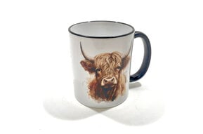 Mug: Highland Cow White