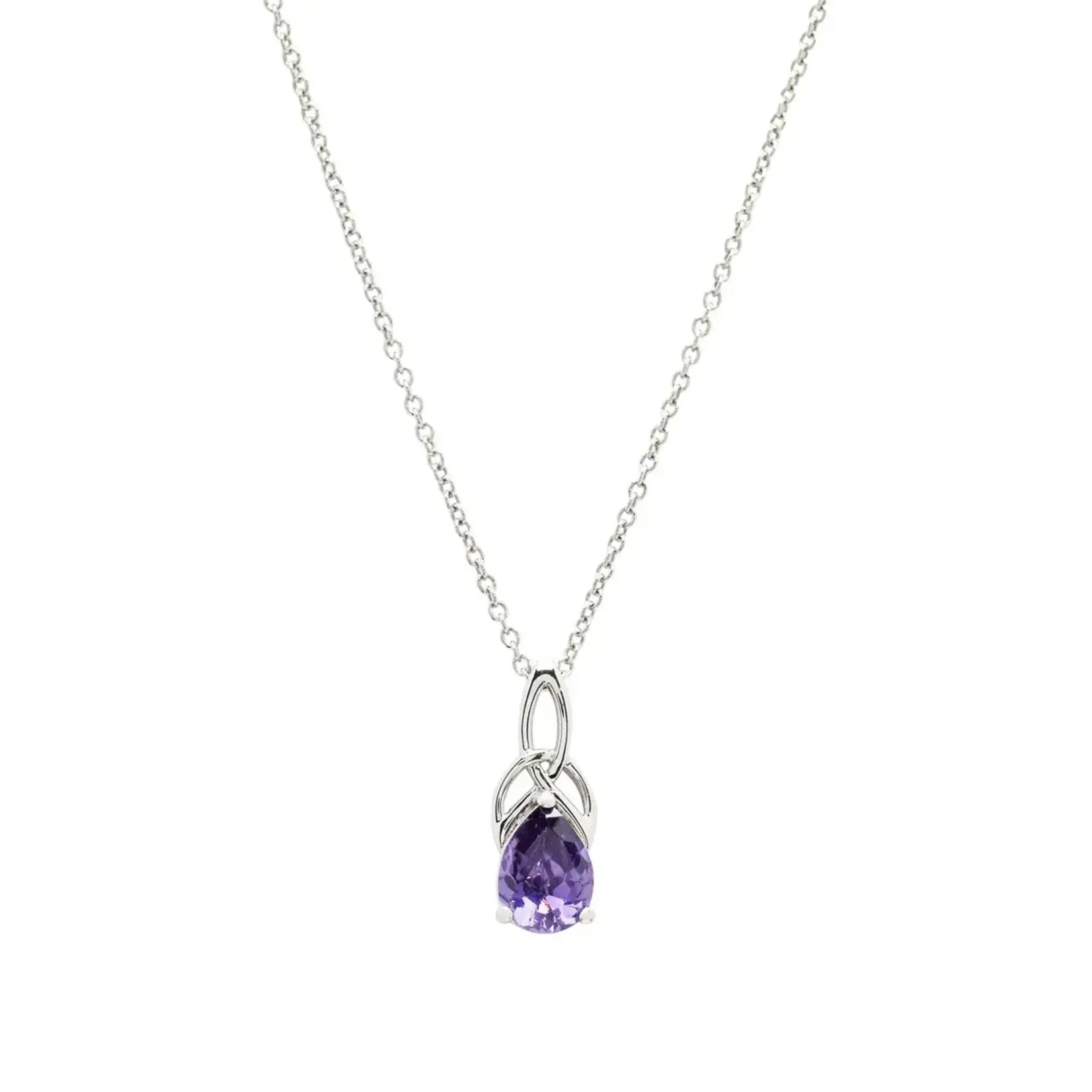 Necklace: SS Amethyst Trinity