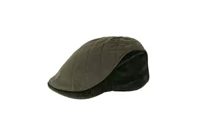 Hat: Cotton Wax Quilt S/M Green