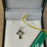 Connemara Marble Necklace: Connemara Marble Cross, SS