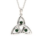 Shanore Necklace: Trinity Emerald CZ
