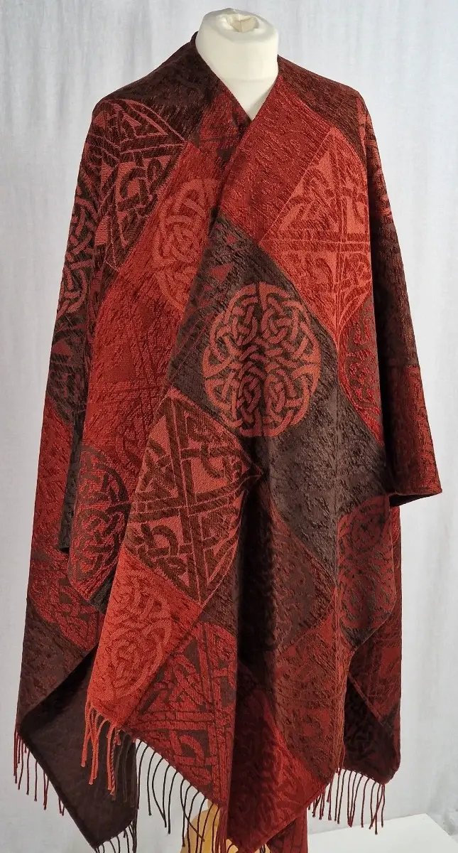 Ruana: Celtic Knot Russet