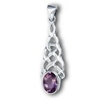 Pendant: SS Amethyst Knot