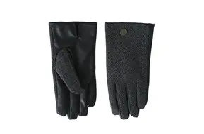 Gloves: Mens Grey Tweed