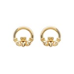 Shanore Earrings: Claddagh small vermeil