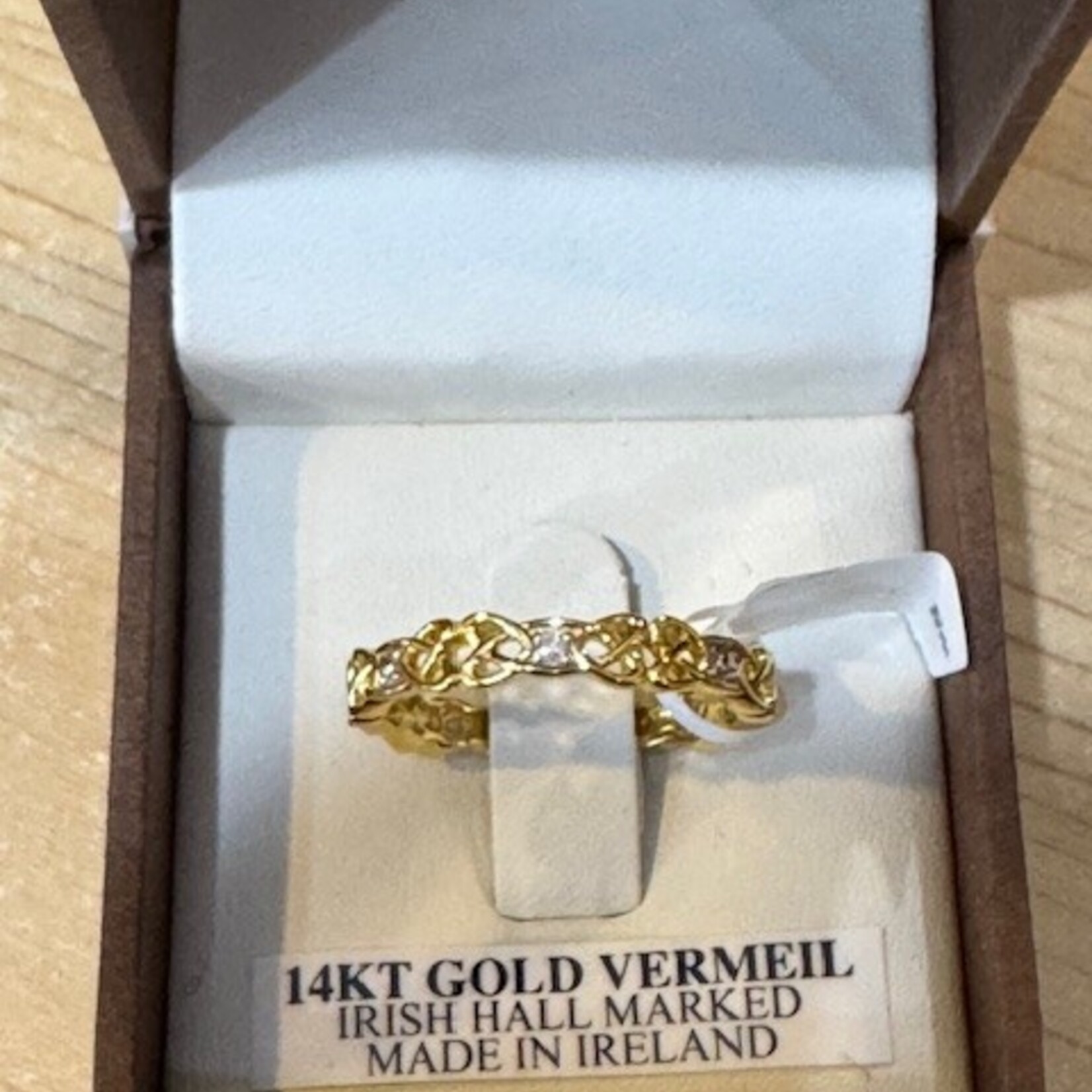 Ring: 14k Diamond Set Celtic