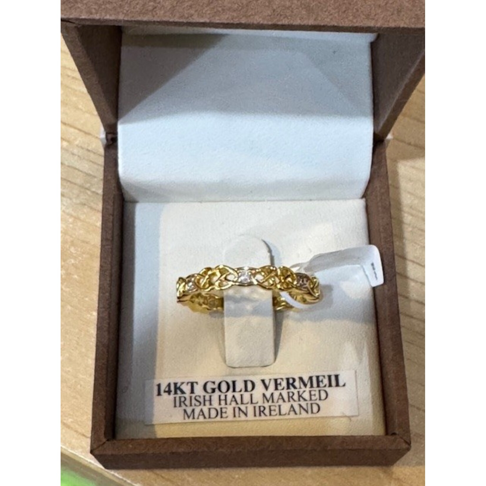 Ring: 14k Diamond Set Celtic