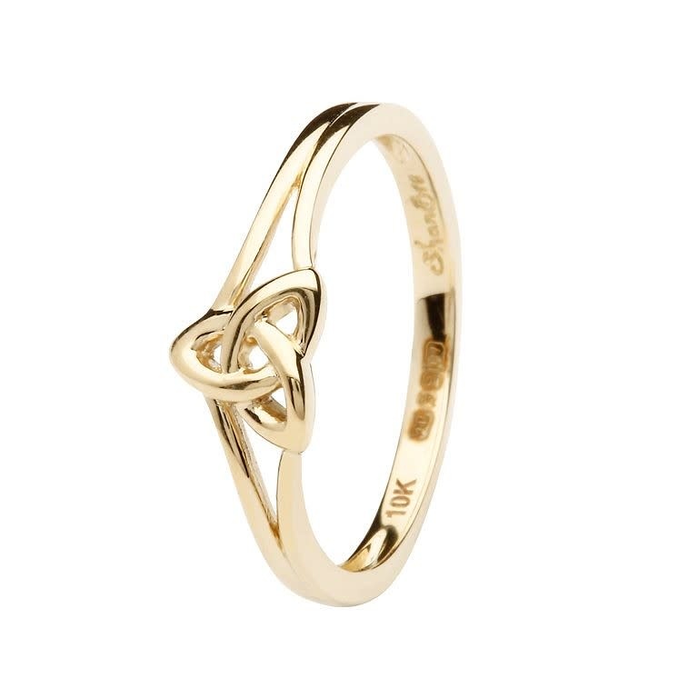 Shanore Ring: 10k Gold Trinity