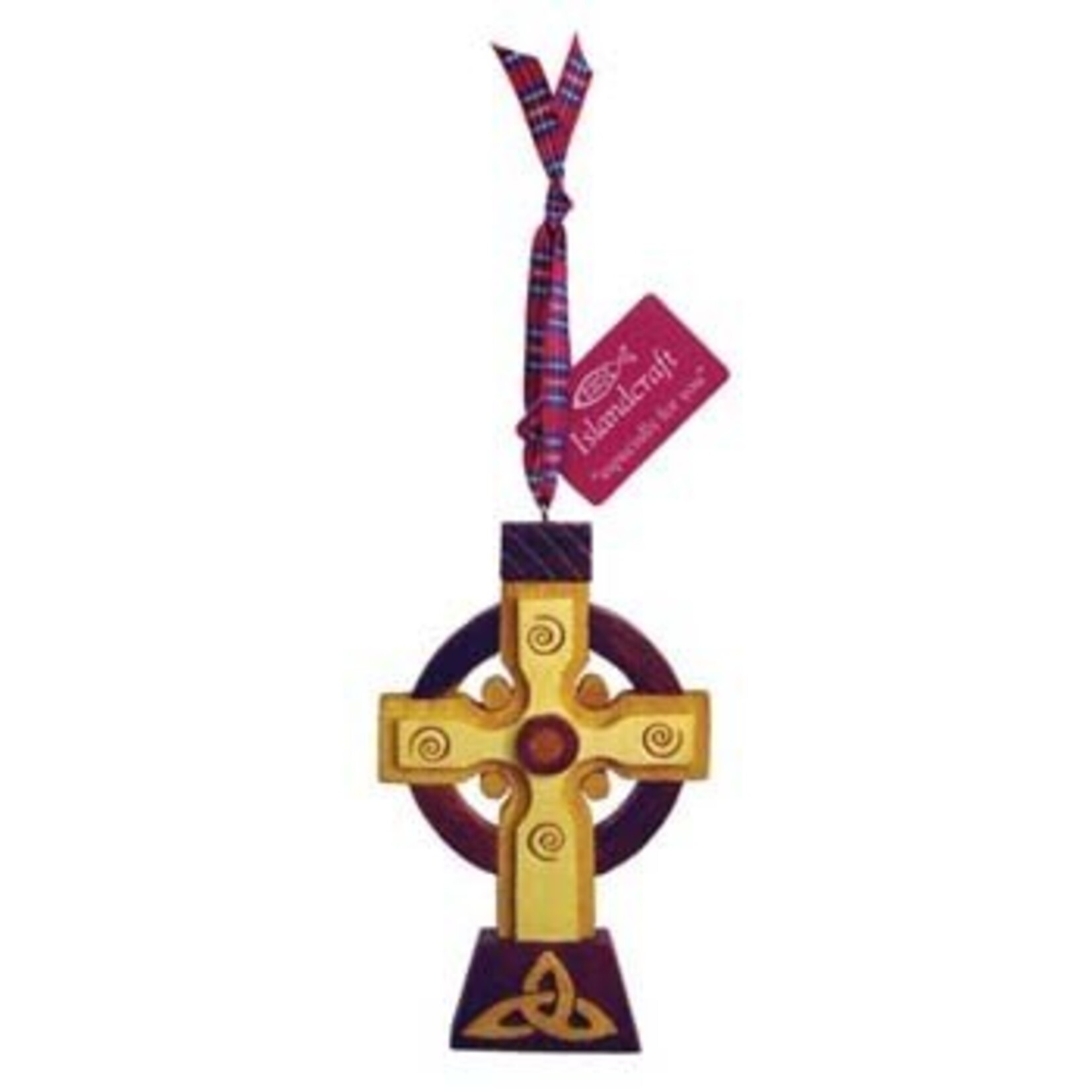 Ornament: Wood Irish High Cross