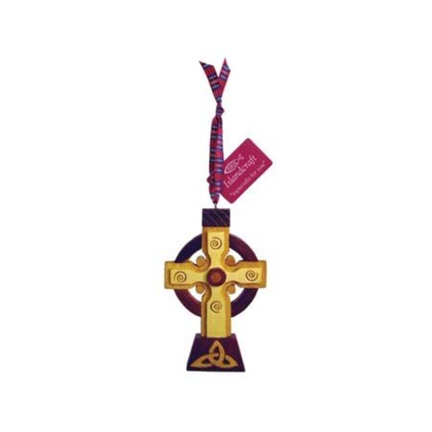 Ornament: Wood Irish High Cross