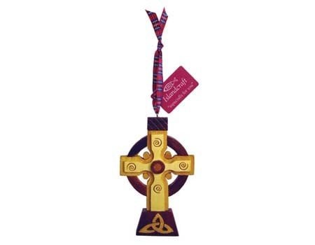 Ornament: Wood Irish High Cross
