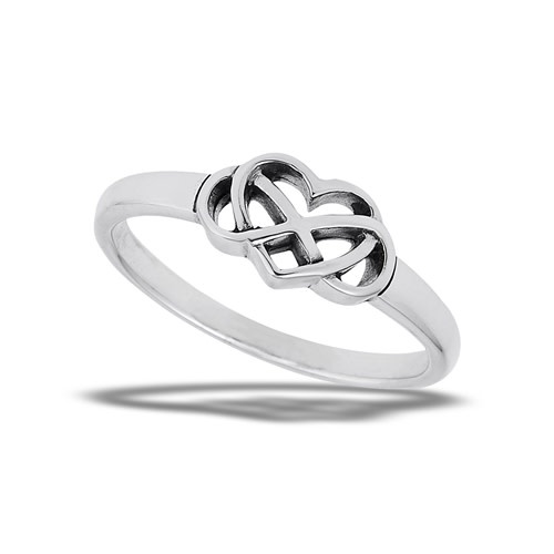 Ring: SS Heart Knot