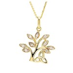 Shanore Necklace: 14K Gold Diamond TOL