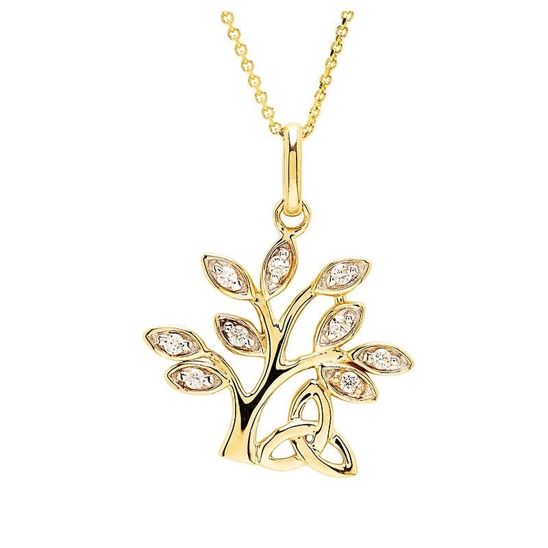 Shanore Pendant: 14K Gold Diamond TOL