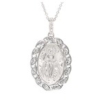 Shanore Necklace: SS Celtic Miraculous Medal