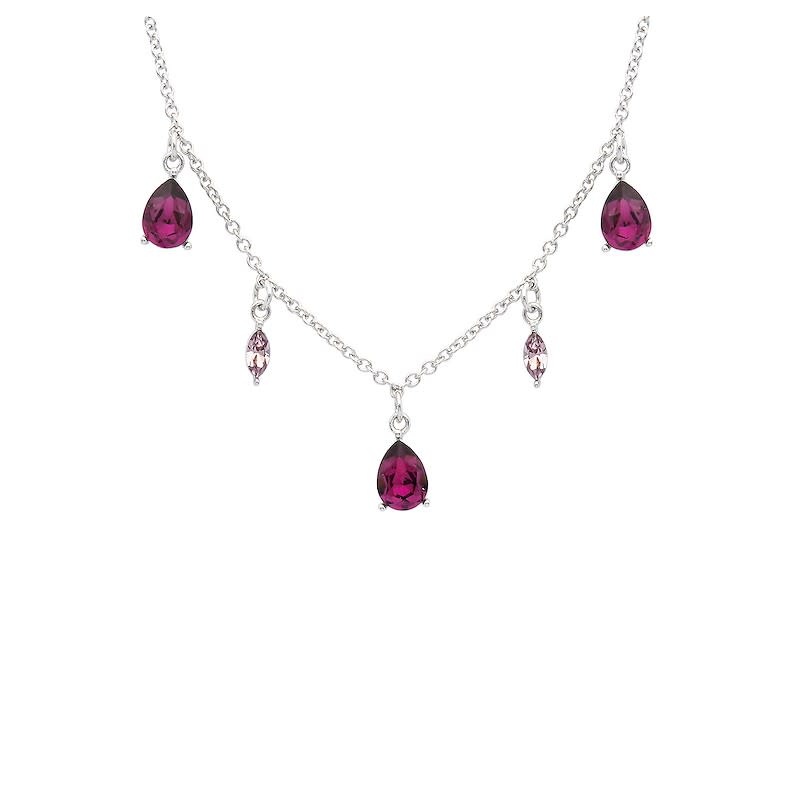 Shanore Pendant: SS Amethyst White Swarovski Drop