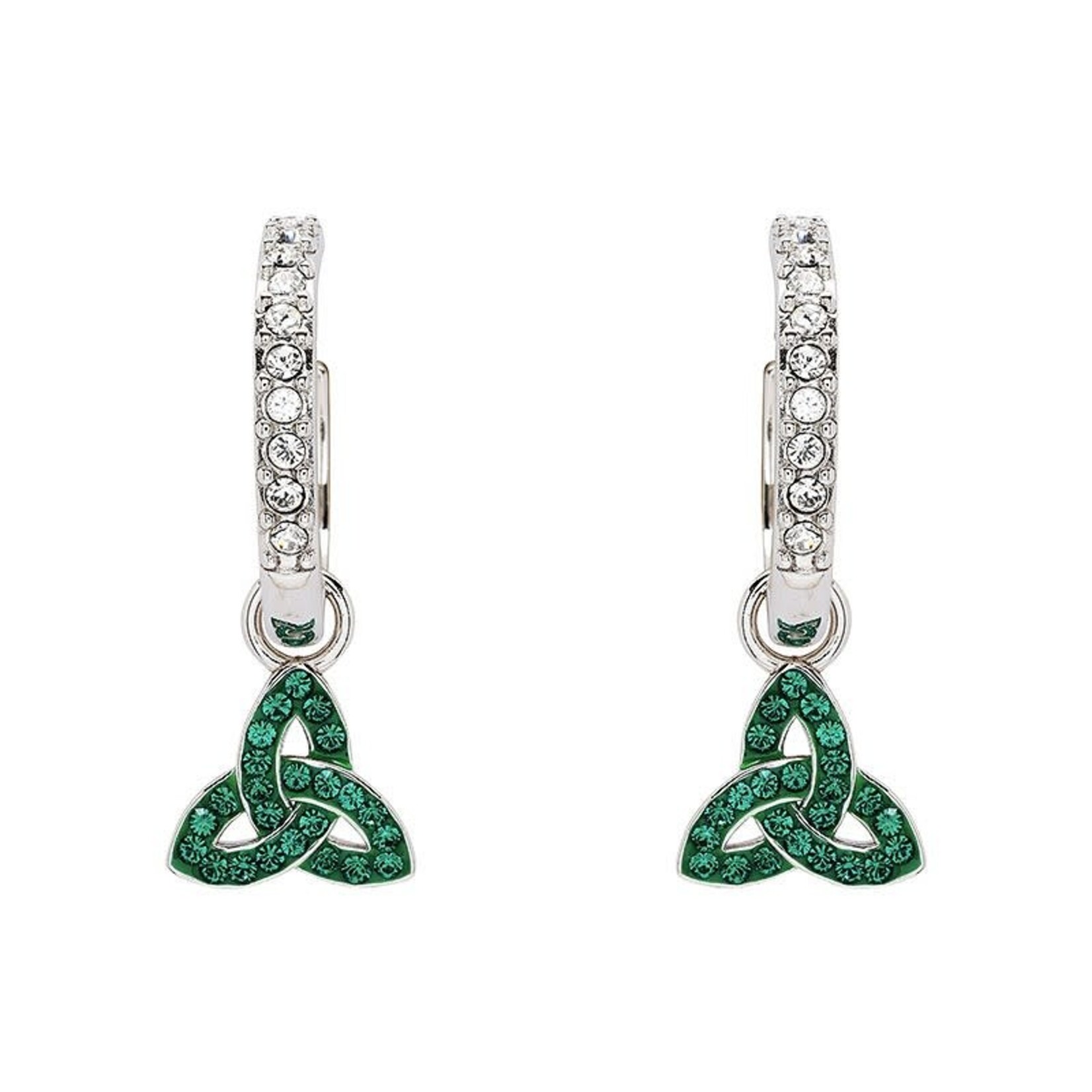 Shanore Earrings: SS Pearl/Crystal Trinity