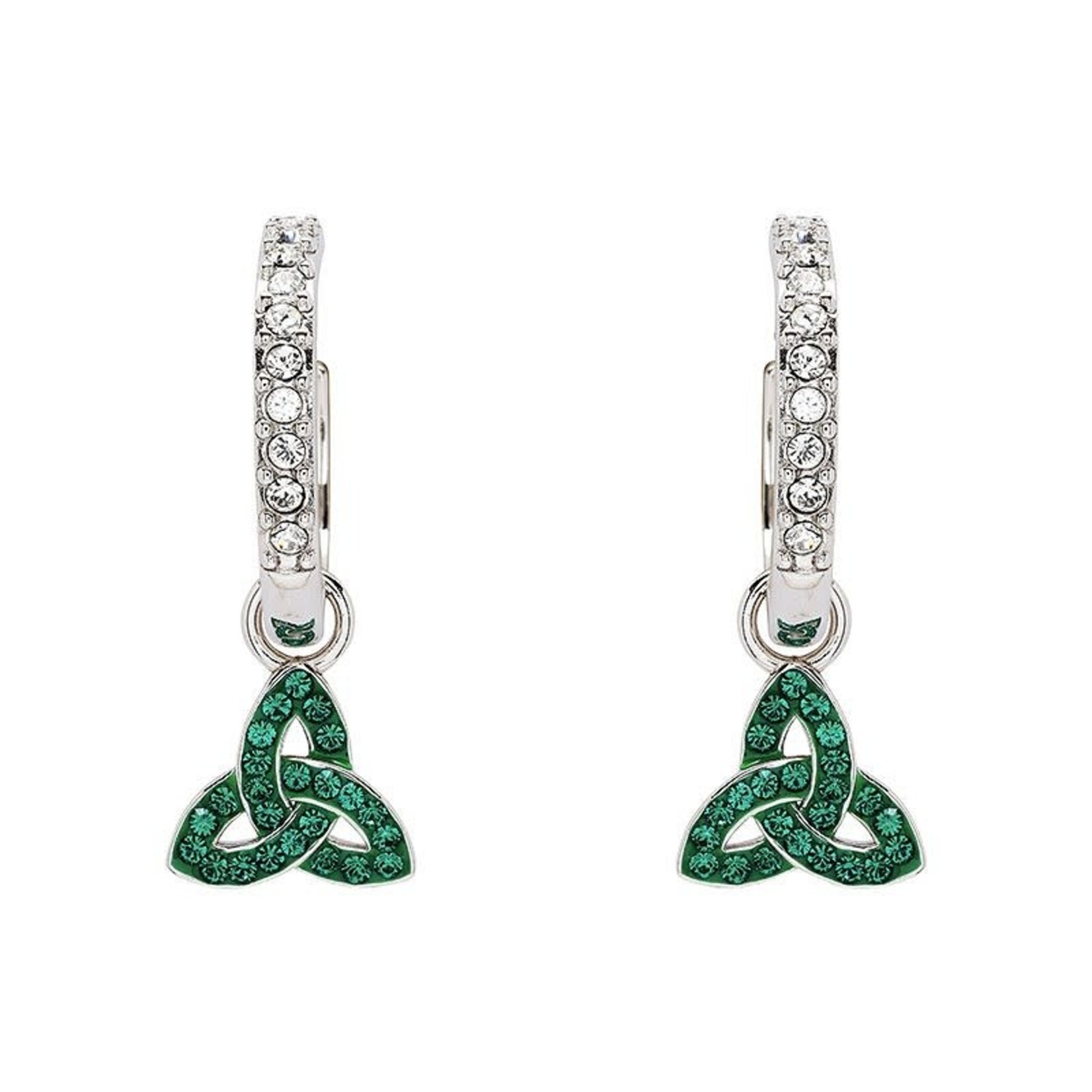 Earrings: SS Pearl/Crystal Trinity