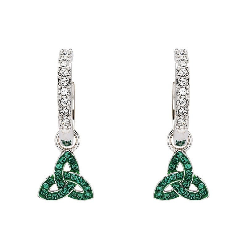 Shanore Earrings: SS Pearl/Crystal Trinity