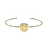 Shanore Bracelet: SS Gold Plate Celtic Bangle