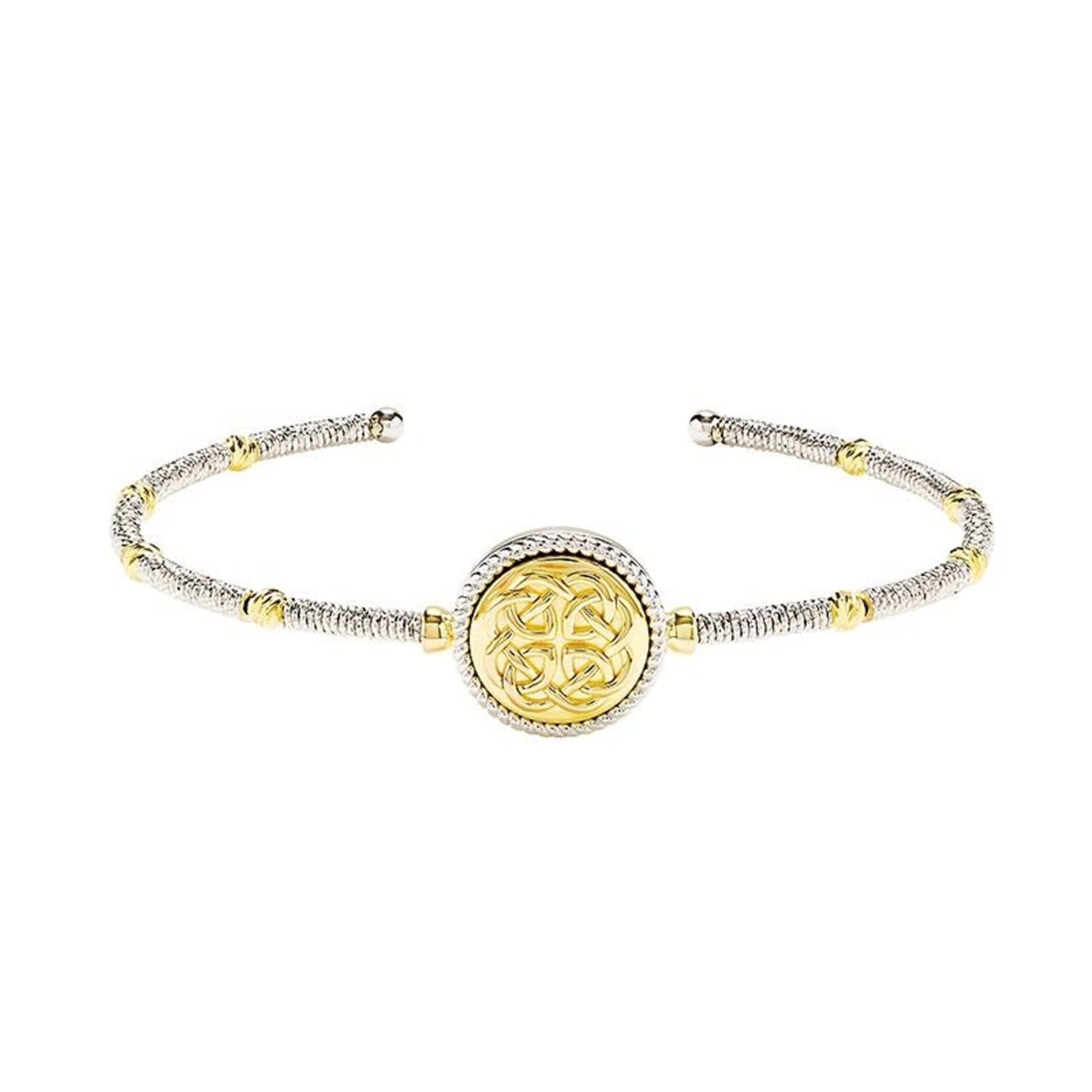 Shanore Bracelet: SS Gold Plate Celtic Bangle