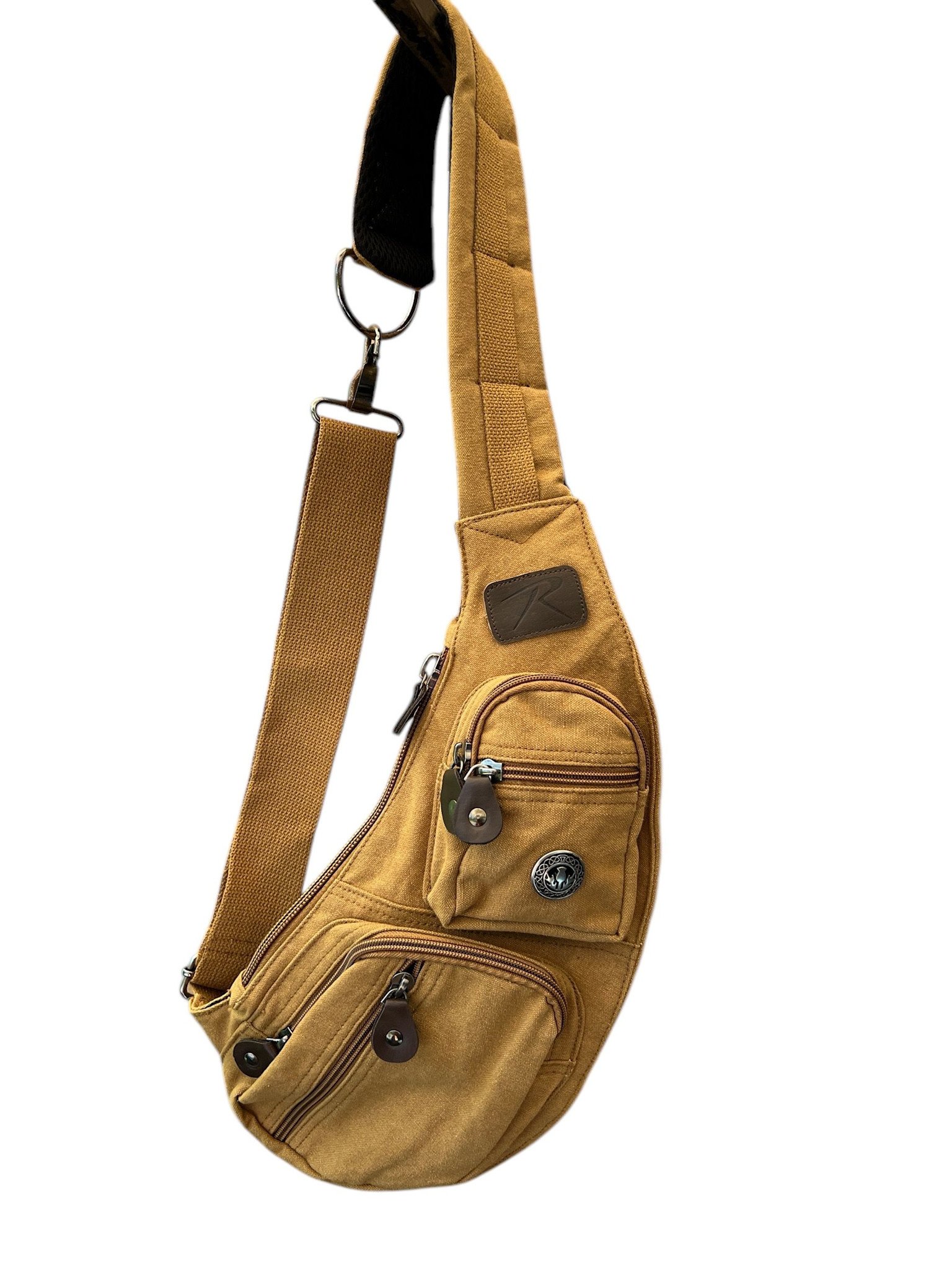 Bag Canvas: Crossbody Sling Coyote