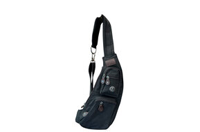 Bag Canvas: Crossbody Sling Black