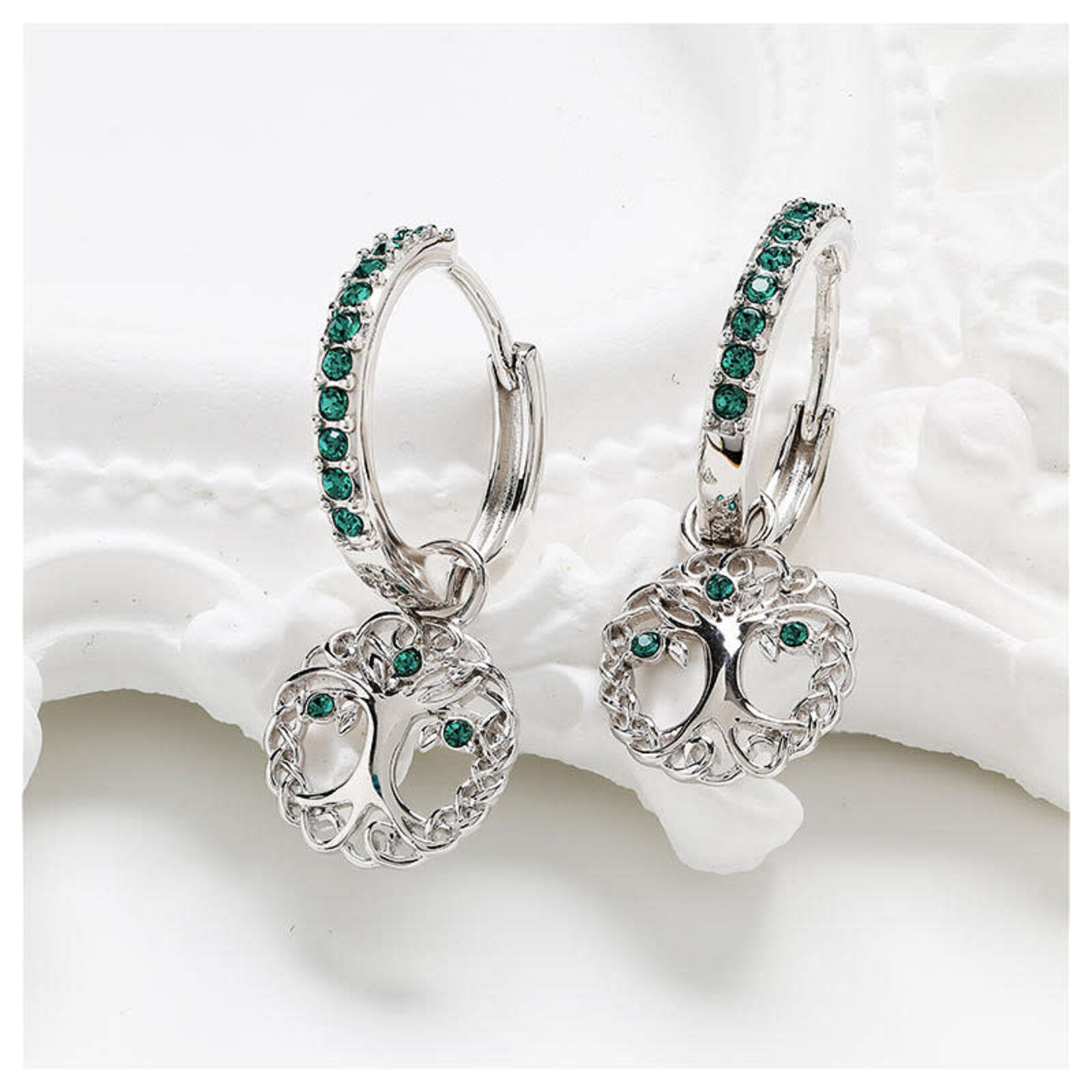 Earrings: SS Pearl/Crystal TOL