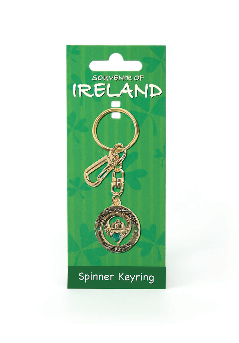 Key Ring: Claddagh Spinner