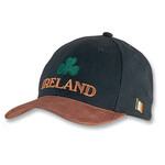 Baseball Cap: Green w/Suede