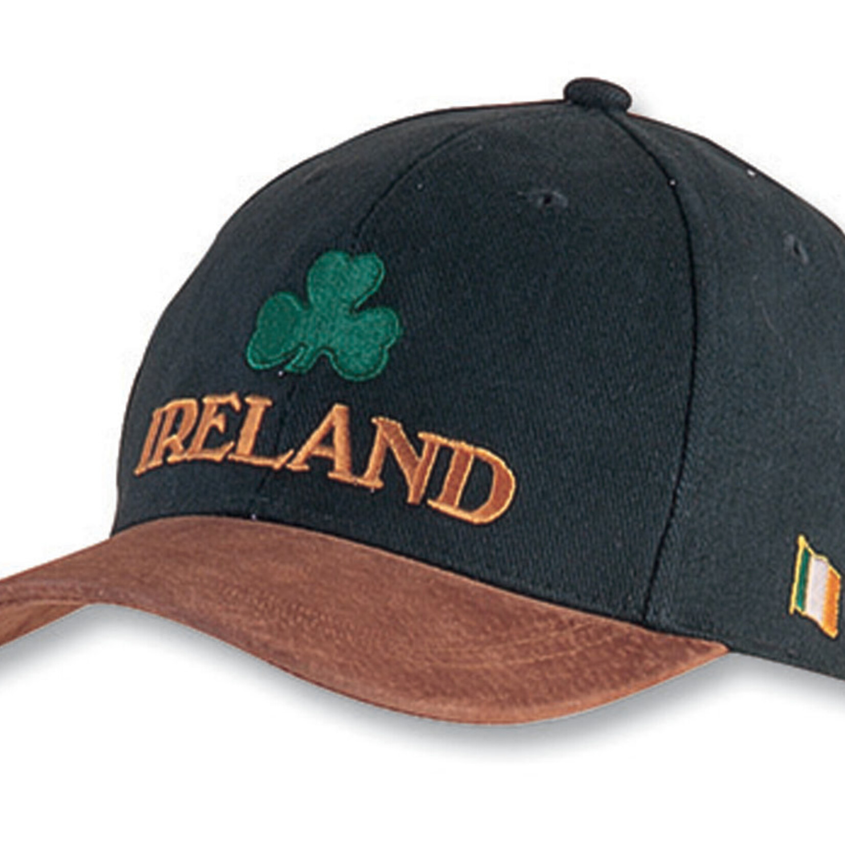 Baseball Cap: Green w/Suede