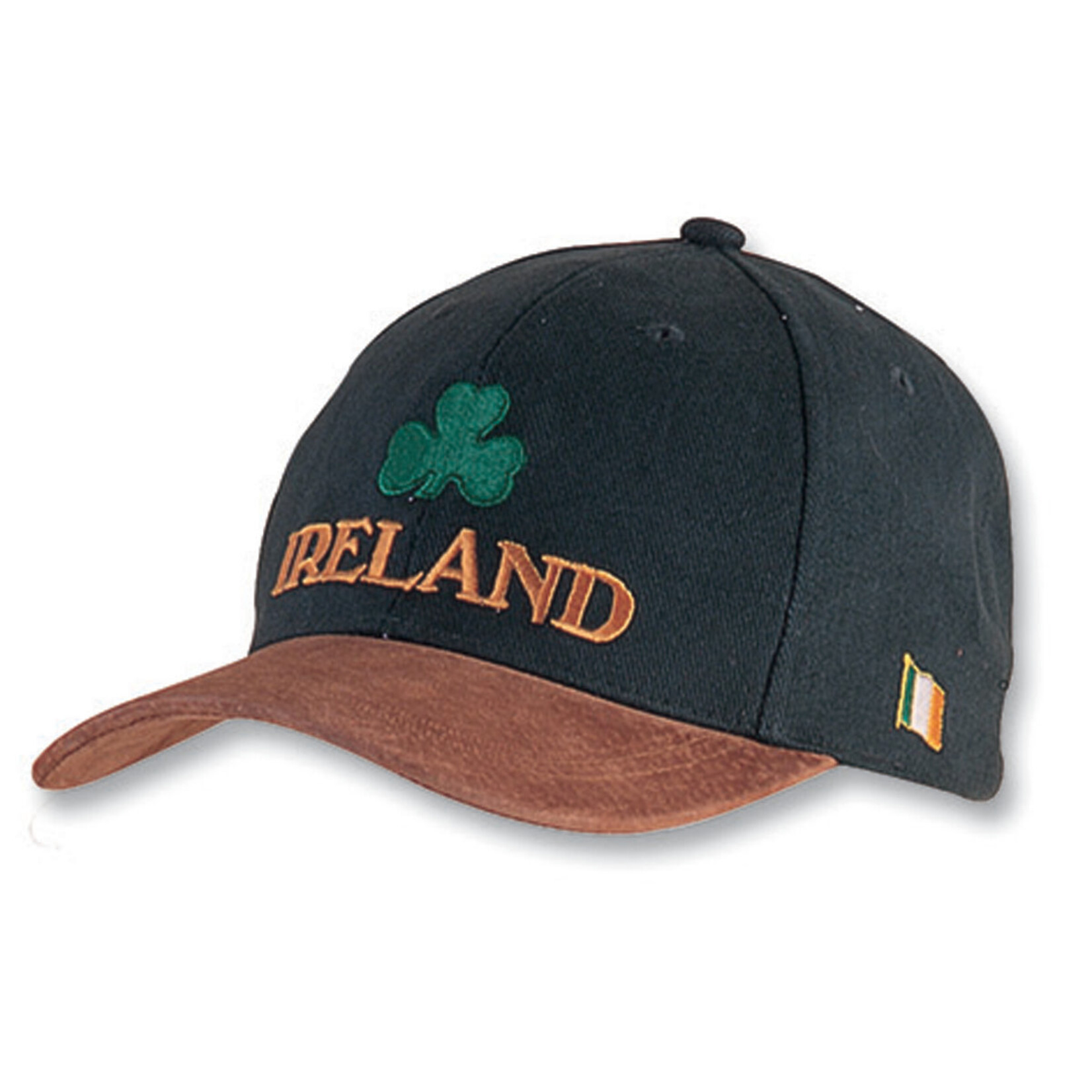Baseball Cap: Green w/Suede