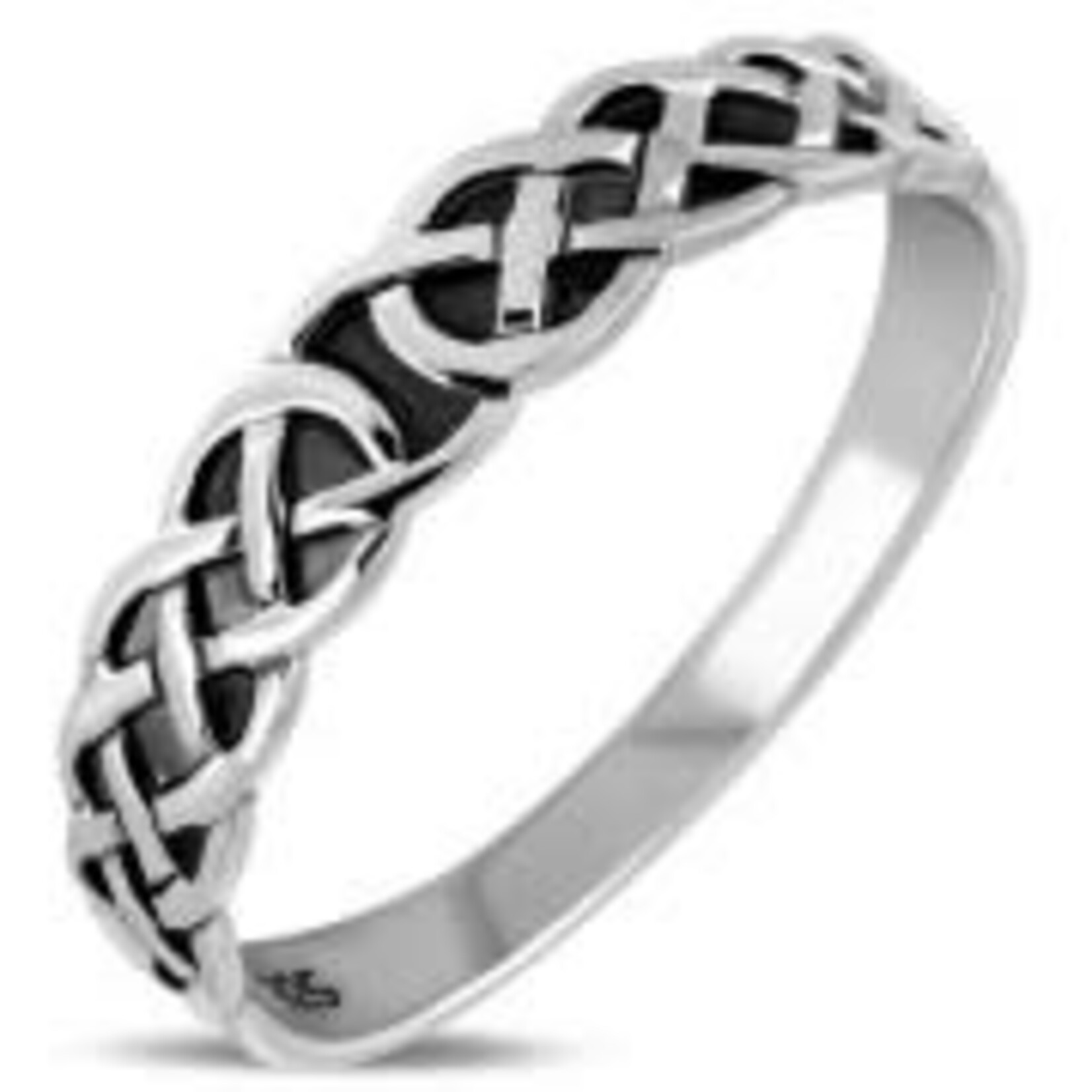 925jewelry.com Ring: SS Celtic Weave Knot Band