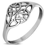 Ring: SS Trinity Shield Knot