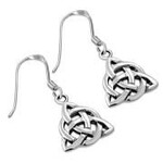 925jewelry.com Earrings: SS Hanging Triquetra
