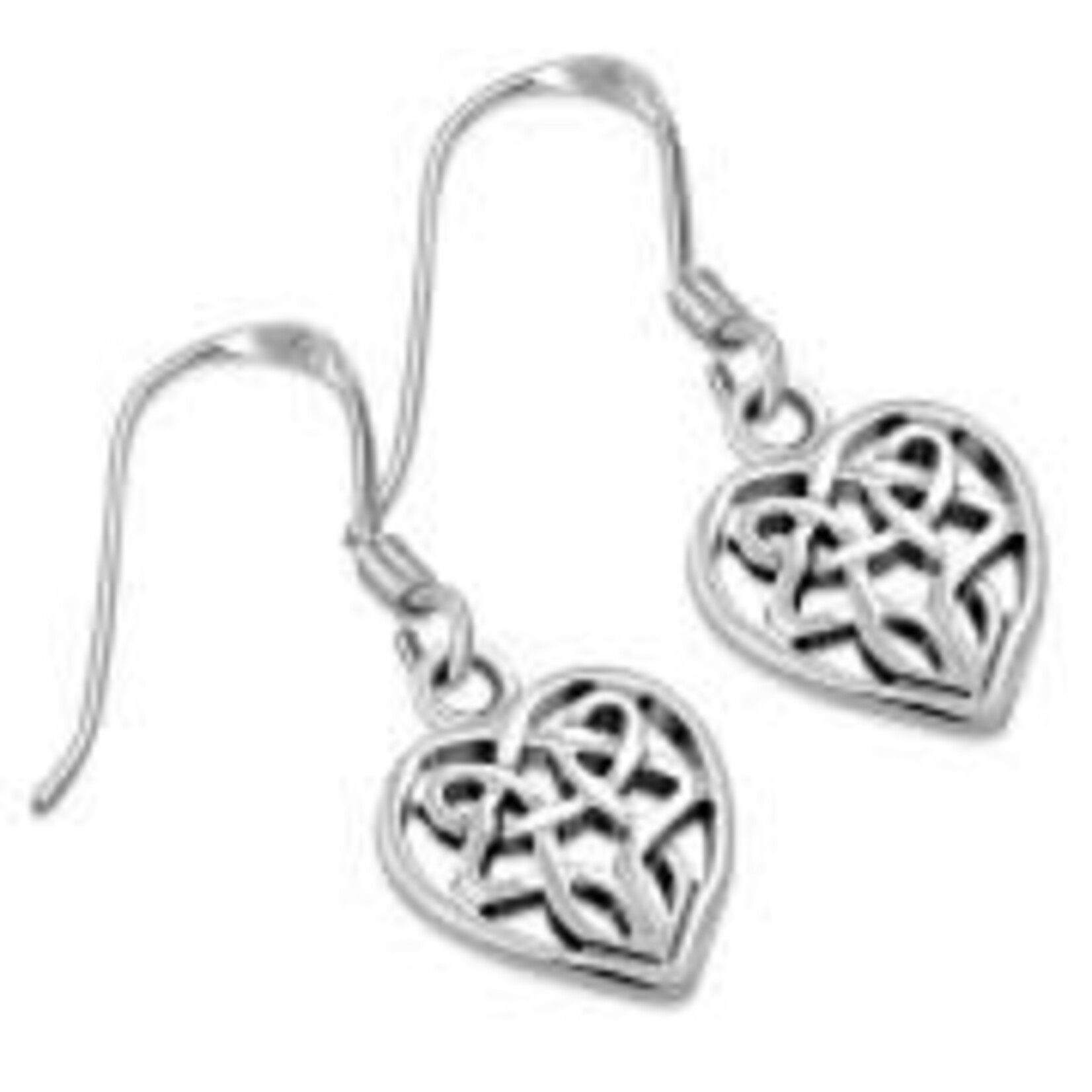 925jewelry.com Earrings: SS Heart Knot