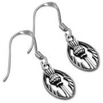 Earrings: SS Thistle