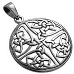 925jewelry.com Pendant: SS Shield Knot