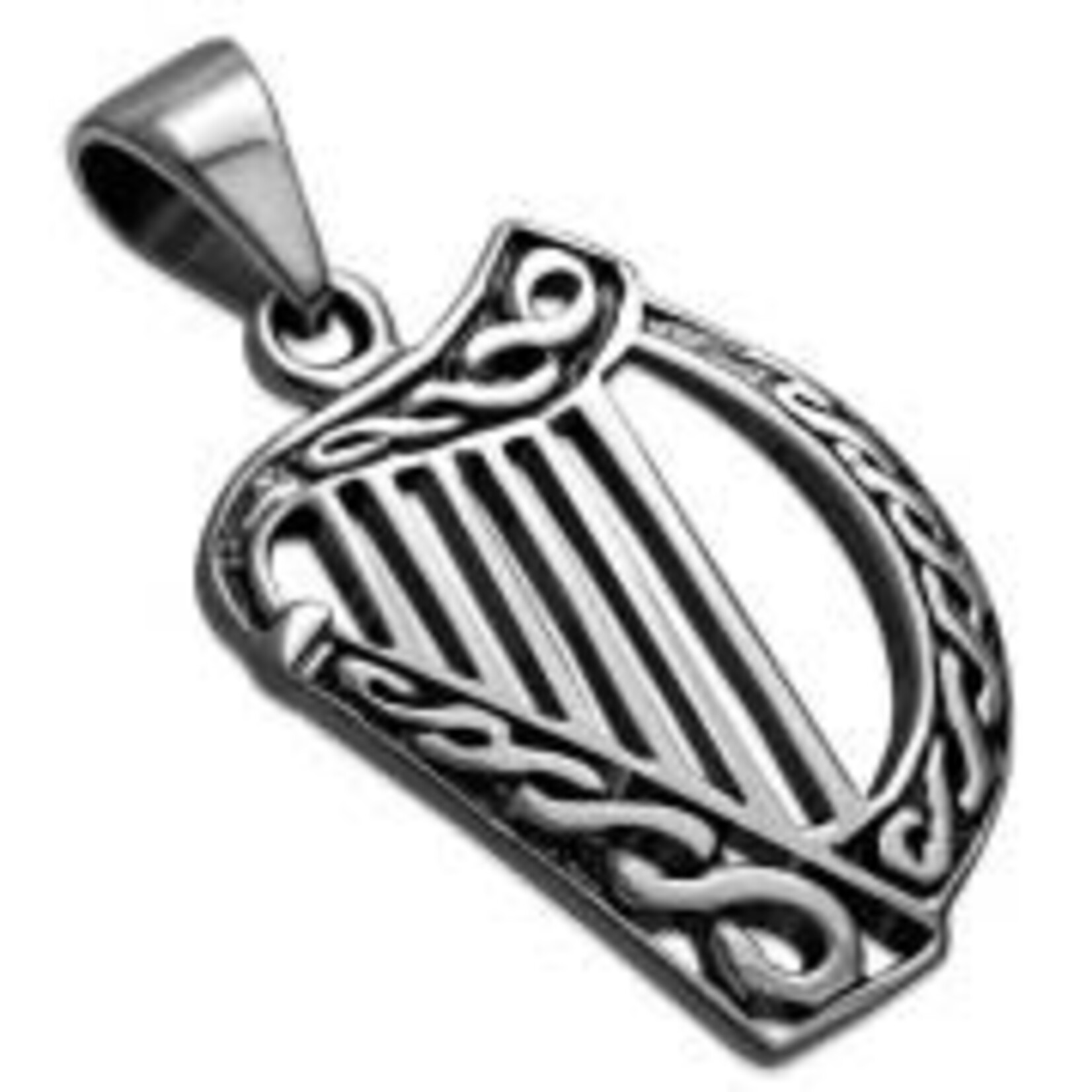 925jewelry.com Pendant: SS Harp